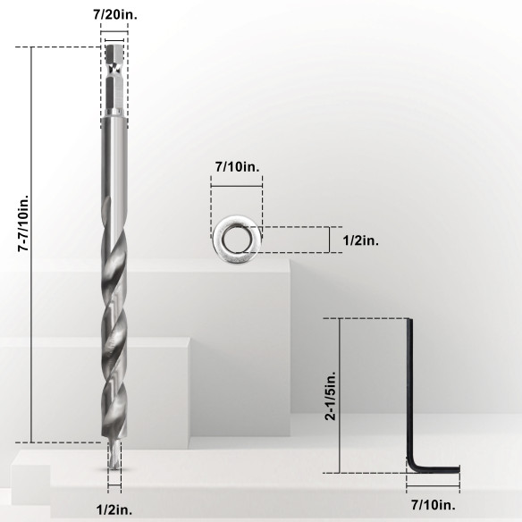 Hochwertiger HSS-Taschenlochbohrer für präzises Bohren | KSEIBI