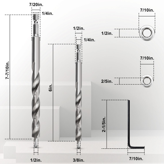 High-Quality HSS Pocket Hole Bit for Precision Woodworking Projects | KSEIBI
