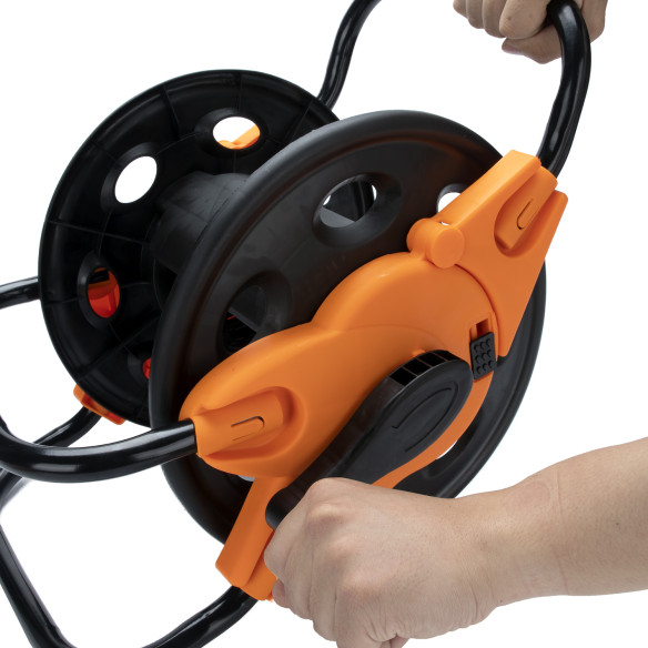 Avvolgitubo resistente in acciaio inox per giardino | KSEIBI