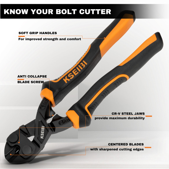 Cortador de Parafusos de Alta Alavanca | Progrip KSEIBI