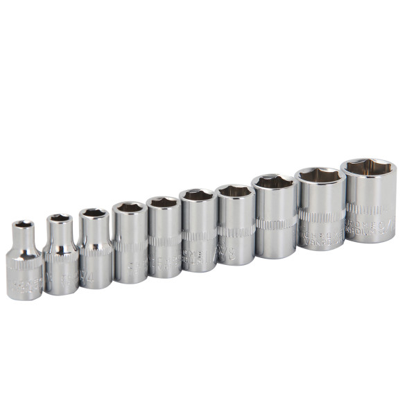 High-Quality Hexagon Socket Set for 3/8" &amp; 1/4" Drives | KSEIBI