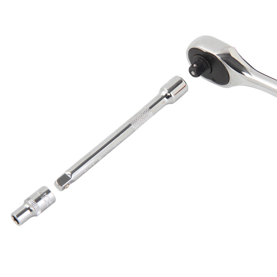 Conjunto de Soquetes Sextavados e Catraca 1/4" - Ferramentas Profissionais | KSEIBI