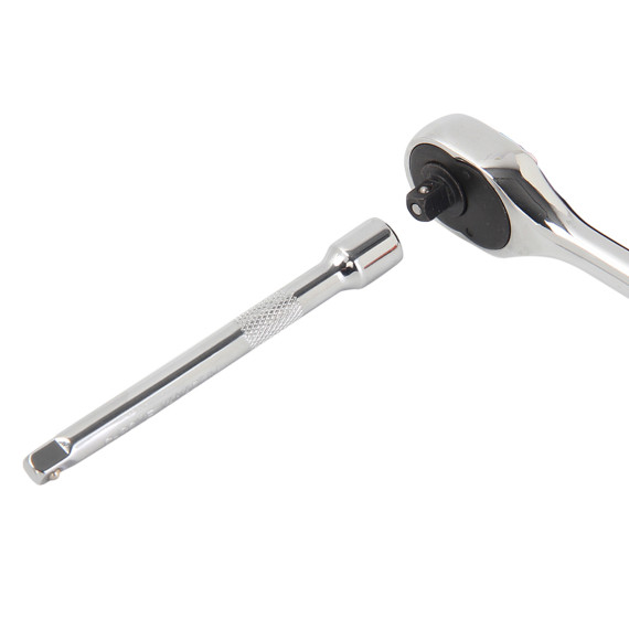 Chei tubulare hexagonale și clichet 1/4", Set de 12 buc. pentru mecanici | KSEIBI