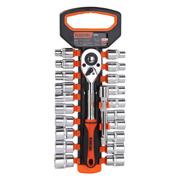 High-Quality Hexagon Socket And Ratchet Set for 1/2" Drives | KSEIBI