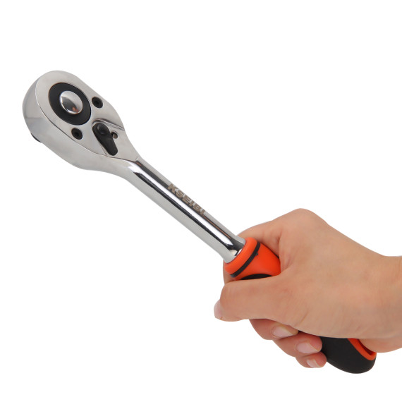 Conjunto de Soquetes Sextavados e Catraca 1/2" (12 Peças) para trabalhos profissionais | KSEIBI