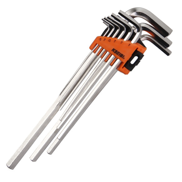High-Quality Hex Key Wrench Set Long 9-Pc. Metric for Precision Jobs | KSEIBI