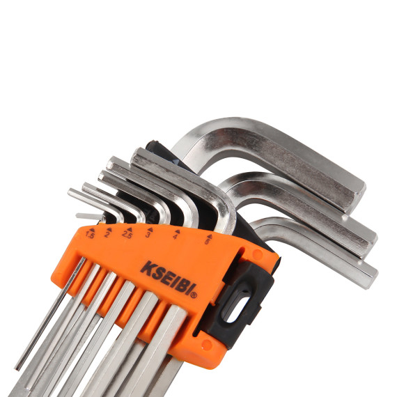 High-Quality Hex Key Wrench Set Long 9-Pc. Metric for Precision Jobs | KSEIBI