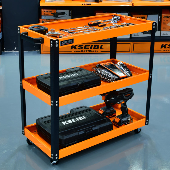 Chariot de service en acier robuste pour faciliter le transport | KSEIBI