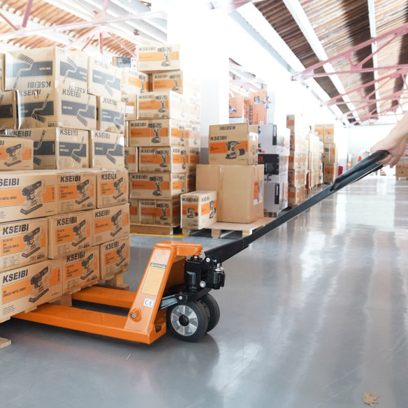 Transpalette manuel robuste et fiable pour manutention facile | KSEIBI