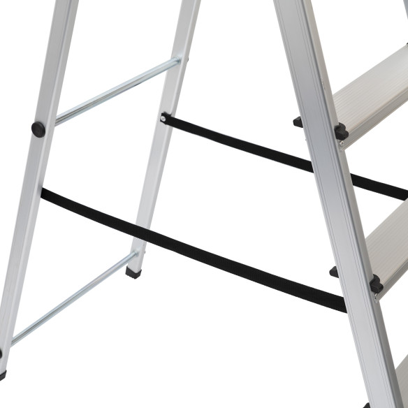 Алюминиевая бытовая стремянка лёгкая и прочная для дома | KSEIBI