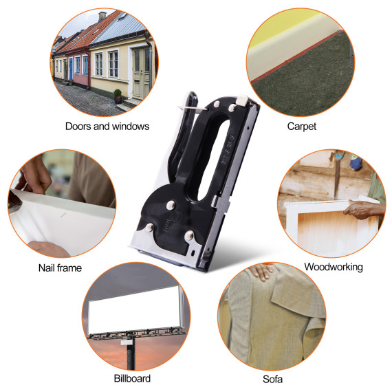 Pistol cu capsator profesional pentru lucrari de tapiterie | KSEIBI