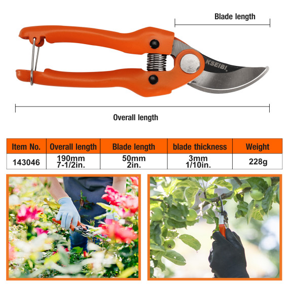 Premium General Garden Pruning Shears for Precise Cuts &amp; Easy Maintenance | KSEIBI