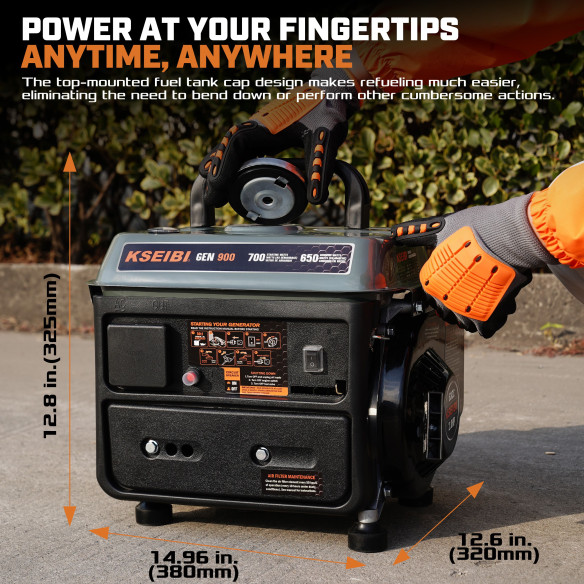 Power up Anywhere with the GEN 900 Gasoline-Powered Portable Generator | KSEIBI