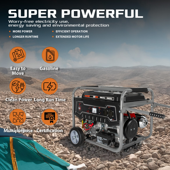 Gerador de Gasolina Gen 5500 - Potência e Confiabilidade | KSEIBI