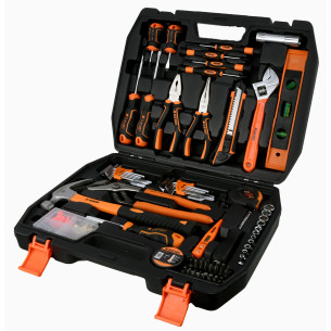 Ensemble complet d'outils en boîte en plastique