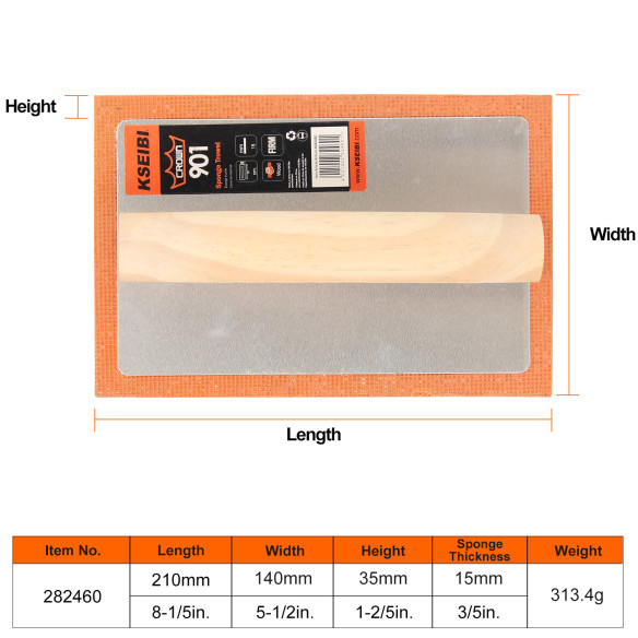 High-Quality Foam Plastering Trowel - Perfect for Smooth Finishes | KSEIBI