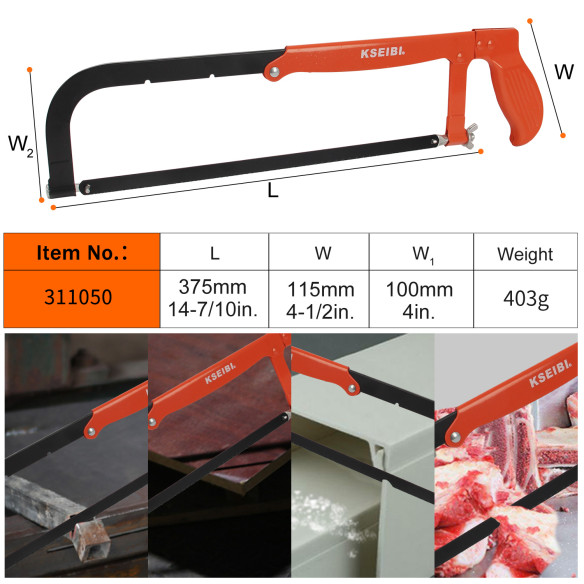Sierra de arco con brazo extensible para cortes precisos | KSEIBI