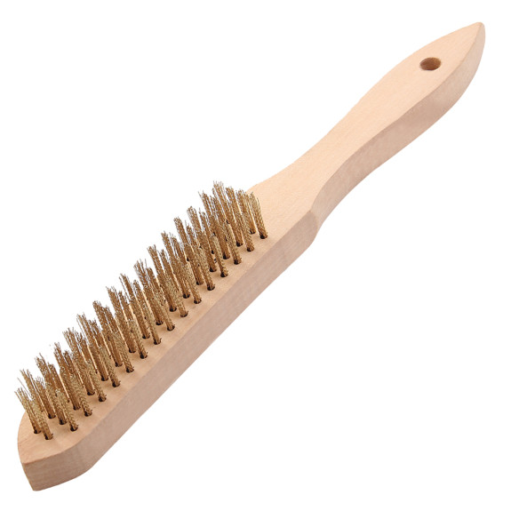 Premium European Hand Brush/Brass Coated 4x16 for Superior Cleaning | KSEIBI