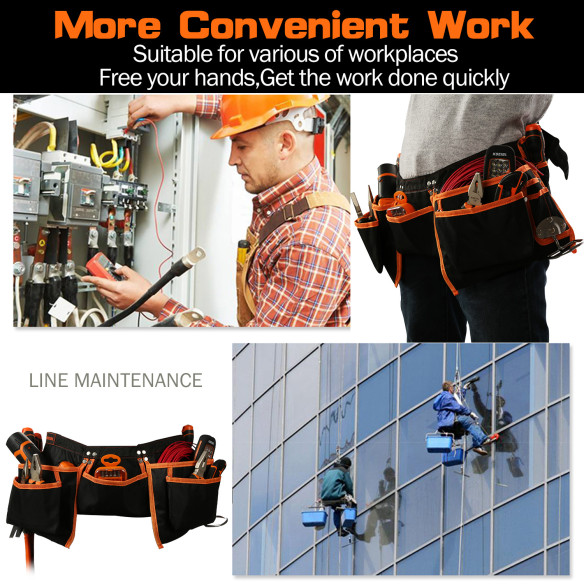 Centură de unelte pentru electrician: set combo de calitate superioară | KSEIBI