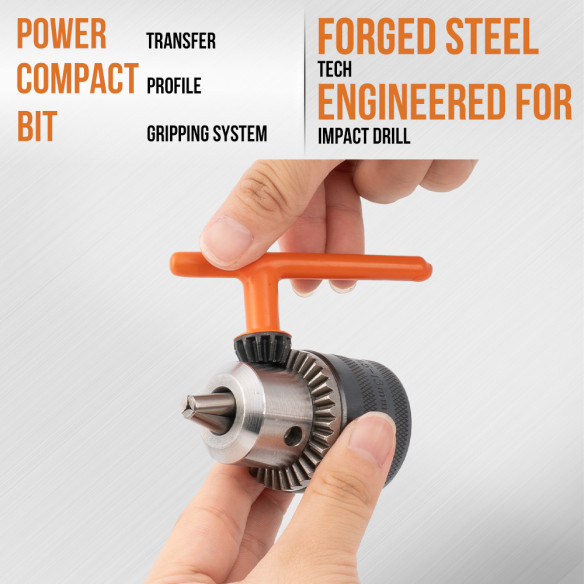 High-Quality Drill Chuck Set with Key and Adapter | KSEIBI