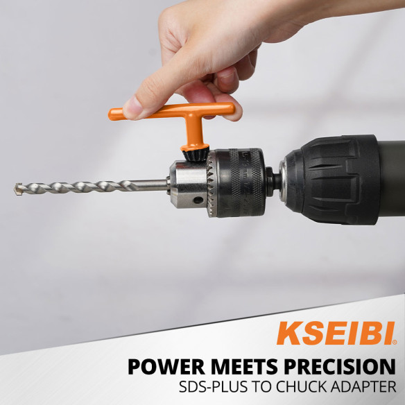 High-Quality Drill Chuck Set with Key and Adapter | KSEIBI