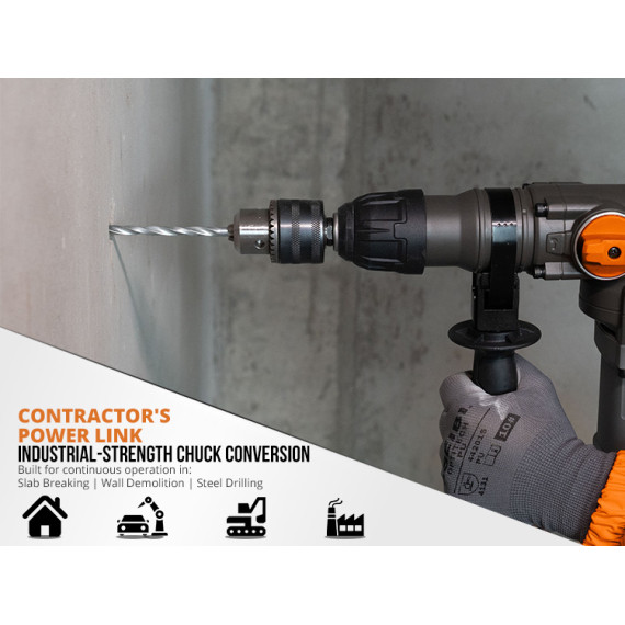 Mandrina de găurit cu cheie și adaptor 1.5–13 mm (1/2–20) pentru precizie | KSEIBI