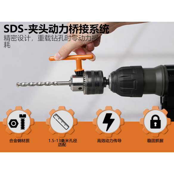 Mandril de Furadeira: Chave e Adaptador 1.5–13mm | KSEIBI