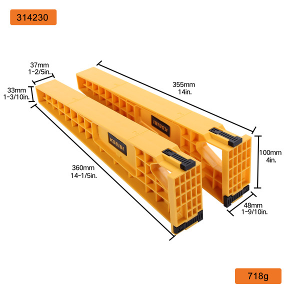 Guida all'installazione del cassetto set 2 pezzi per fai da te | KSEIBI