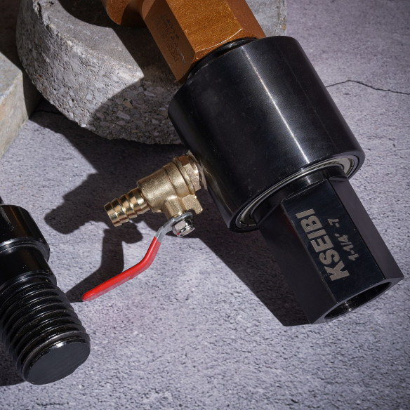 Hochwertiger Diamant Nasskern Wasserschwenkadapter 1-1/4"-7 für präzise Bohrarbeiten | KSEIBI