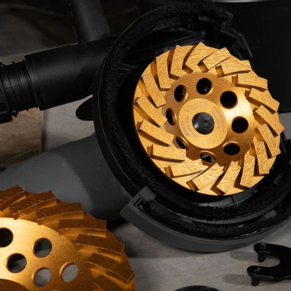 Rueda de copa diamantada turbo con brida para cortar cerámica | KSEIBI