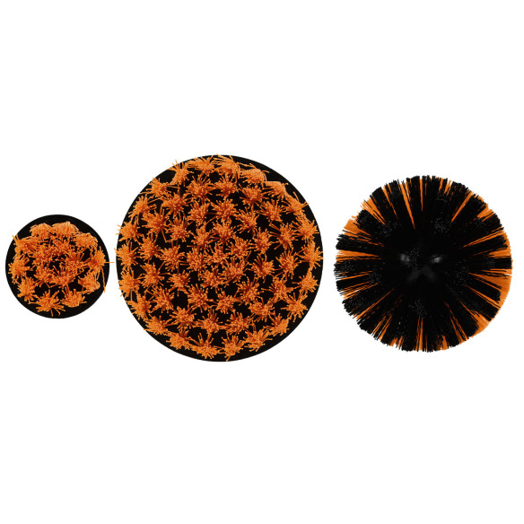 Perii de curățare bormașină hex 1/4" set 3 buc. | KSEIBI