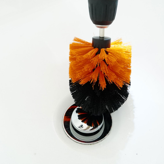 Escova de Limpeza para Brocas 1/4" Haste Hexagonal - 3 Peças | KSEIBI