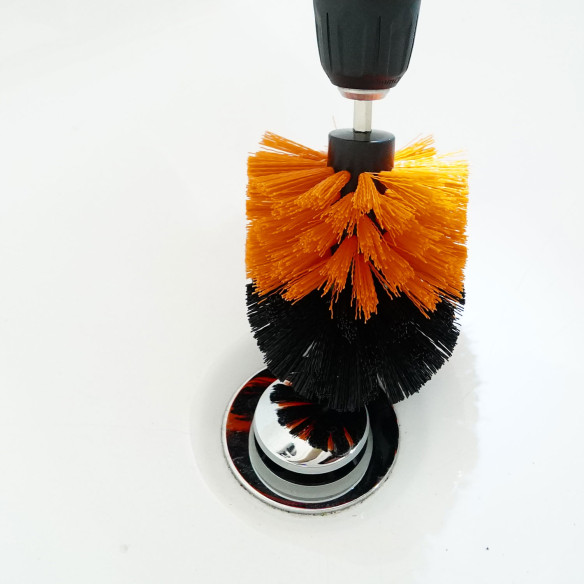 Spazzole pulizia per trapano 1/4" attacco esagonale, set 3 pz | KSEIBI