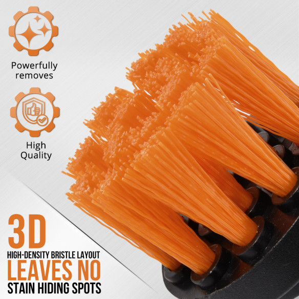 Spazzole pulizia per trapano 1/4" attacco esagonale, set 3 pz | KSEIBI