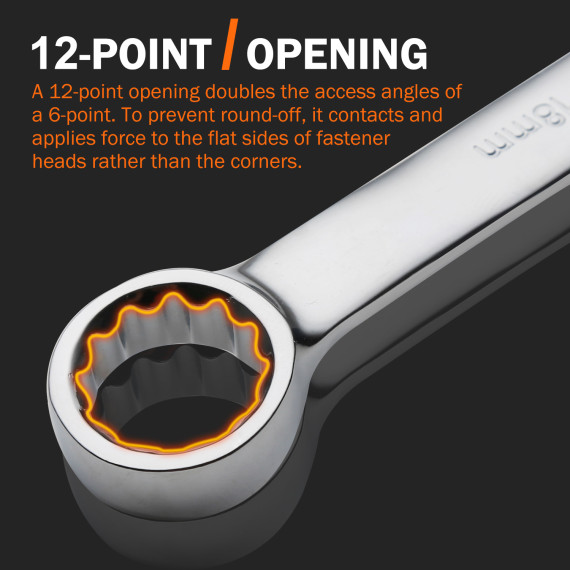 Premium 24-Piece Combination Wrench Set for Versatile Mechanics | KSEIBI