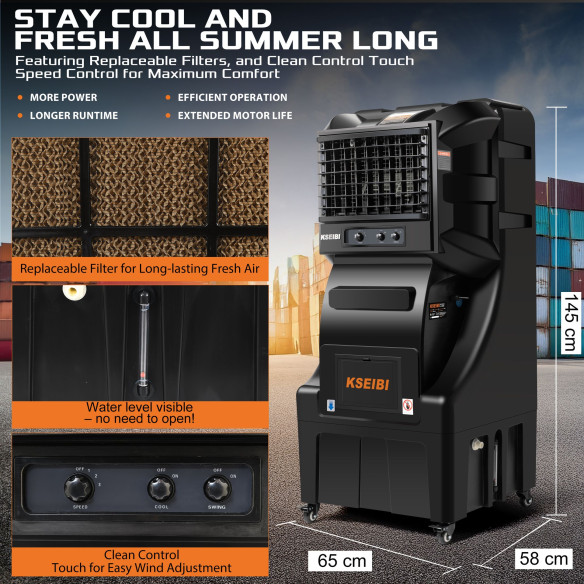 KAC 35-70 M Εξατμιστικός Αεροψύκτης 70L 350W βιομηχανικός | KSEIBI