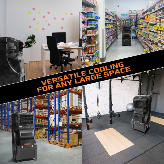 Enfriador de aire KAC 35-70 M, 70 L, 350 W eficiente | KSEIBI