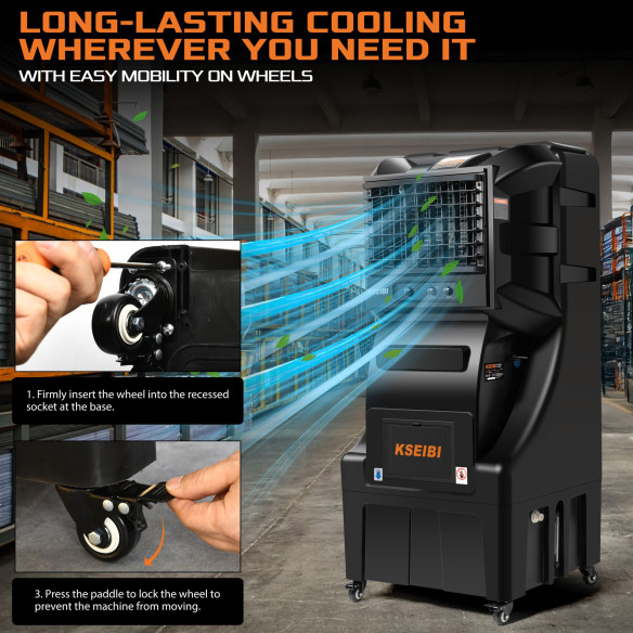 KAC 35-70 M Luftkühler 70 l 350 W Mobiler Verdunstungskühler | KSEIBI