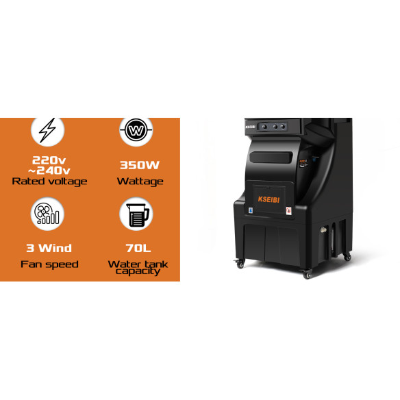 Răcitor de aer evaporativ KAC 35-70 M, 70 L, 350 W | KSEIBI