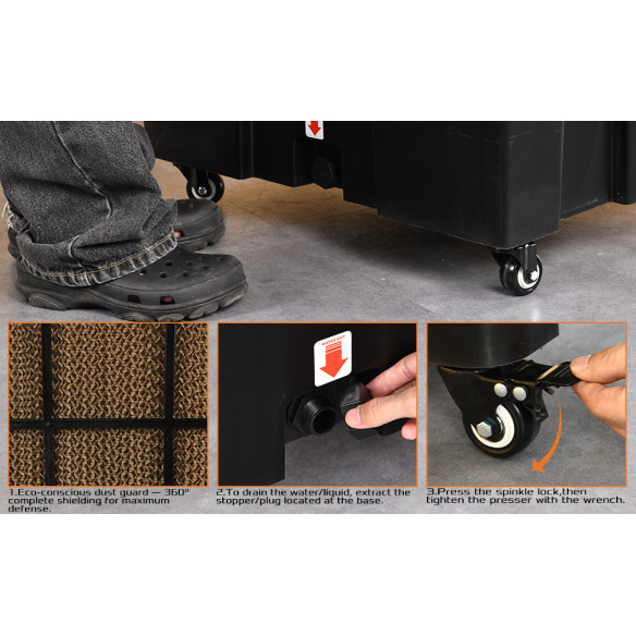 Enfriador de aire KAC 35-70 M, 70 L, 350 W eficiente | KSEIBI