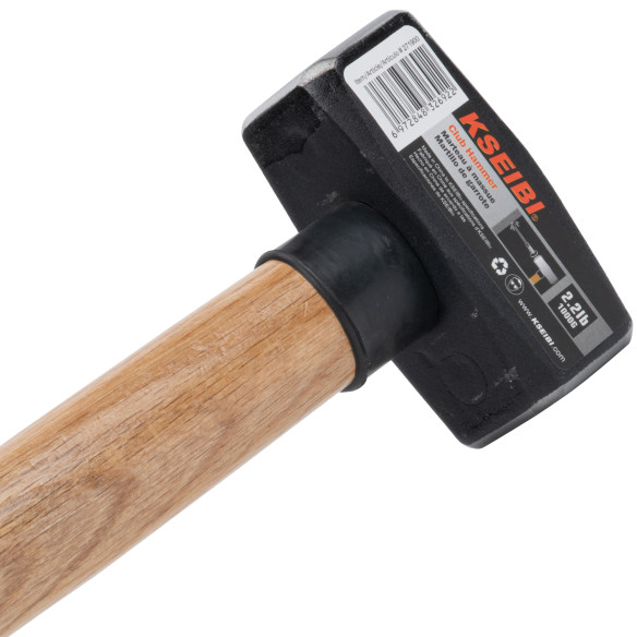 Ciocan tip club cu coadă de lemn pentru construcții | KSEIBI