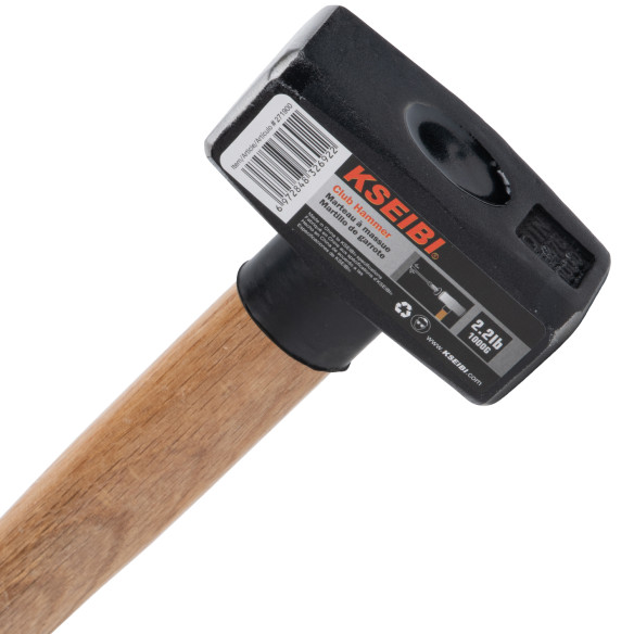 Ciocan tip club cu coadă de lemn pentru construcții | KSEIBI