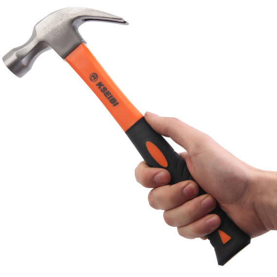 Professional Grade Claw Hammer Curved Grip for Precision Work | KSEIBI