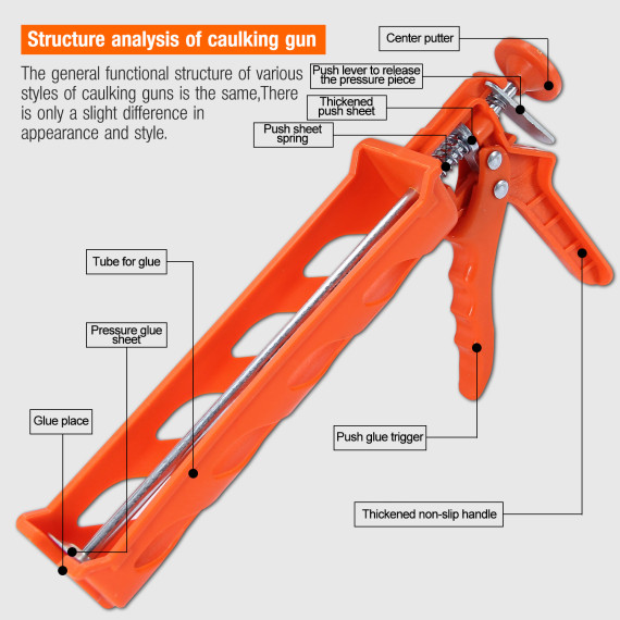 Pistola de Vedação/Abs: Ferramenta de Alta Qualidade para Selar | KSEIBI