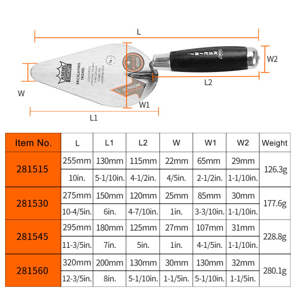 مسطرين بناء طراز Walby بيد خشب للمهنيين | KSEIBI