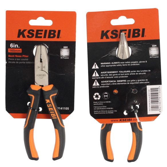 Pince à nez courbé ProGrip pour travaux de précision | KSEIBI