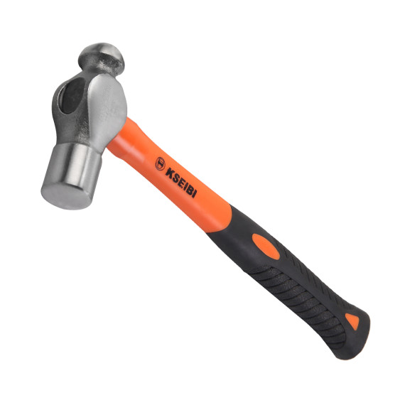 High-Quality Ball Pein Hammer with Fiberglass Handle for Precision Work | KSEIBI