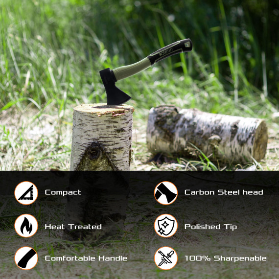 Ascia in vetroresina 600 g - resistente e leggera | KSEIBI