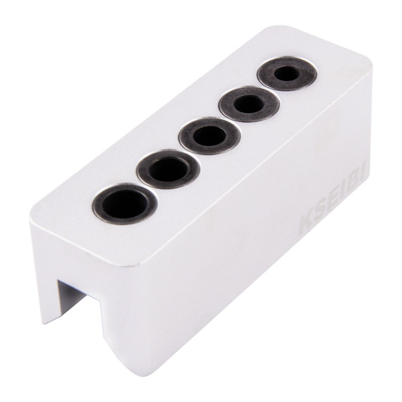 Premium Aluminium Steel Drill Block 5 Holes for Precision Drilling | KSEIBI