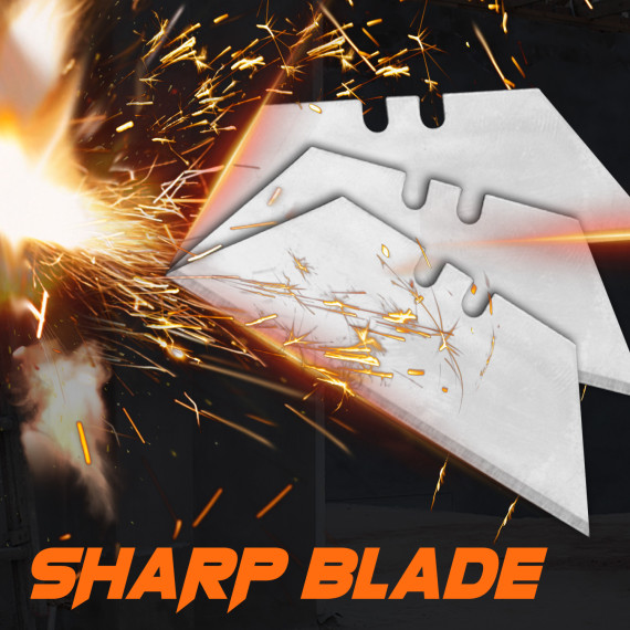 Cutter utilitario retrattile in alluminio da 150 mm resistente e affidabile | KSEIBI